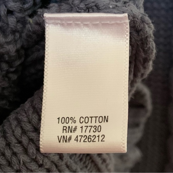 Mossimo Knitted Cardigan 100% Cotton Size Medium Slate Gray / Women’s Cardigan. - Picture 14 of 17